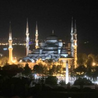 Blue Mosque at night - Boronia Travel Centre